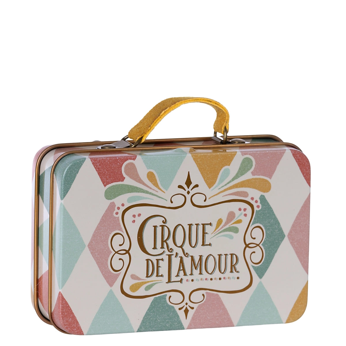 Maileg Metal Suitcase Travel harlequin