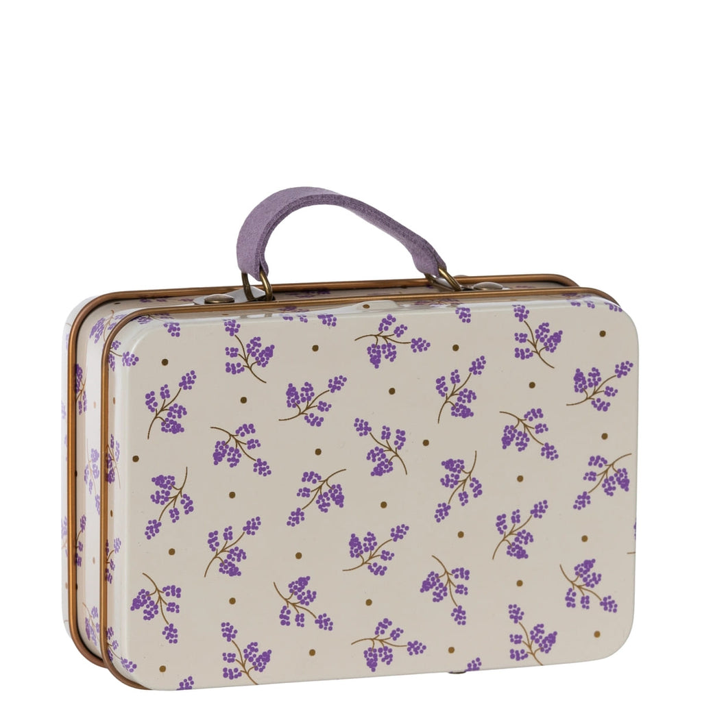 Maileg Metal Suitcase Travel lavender