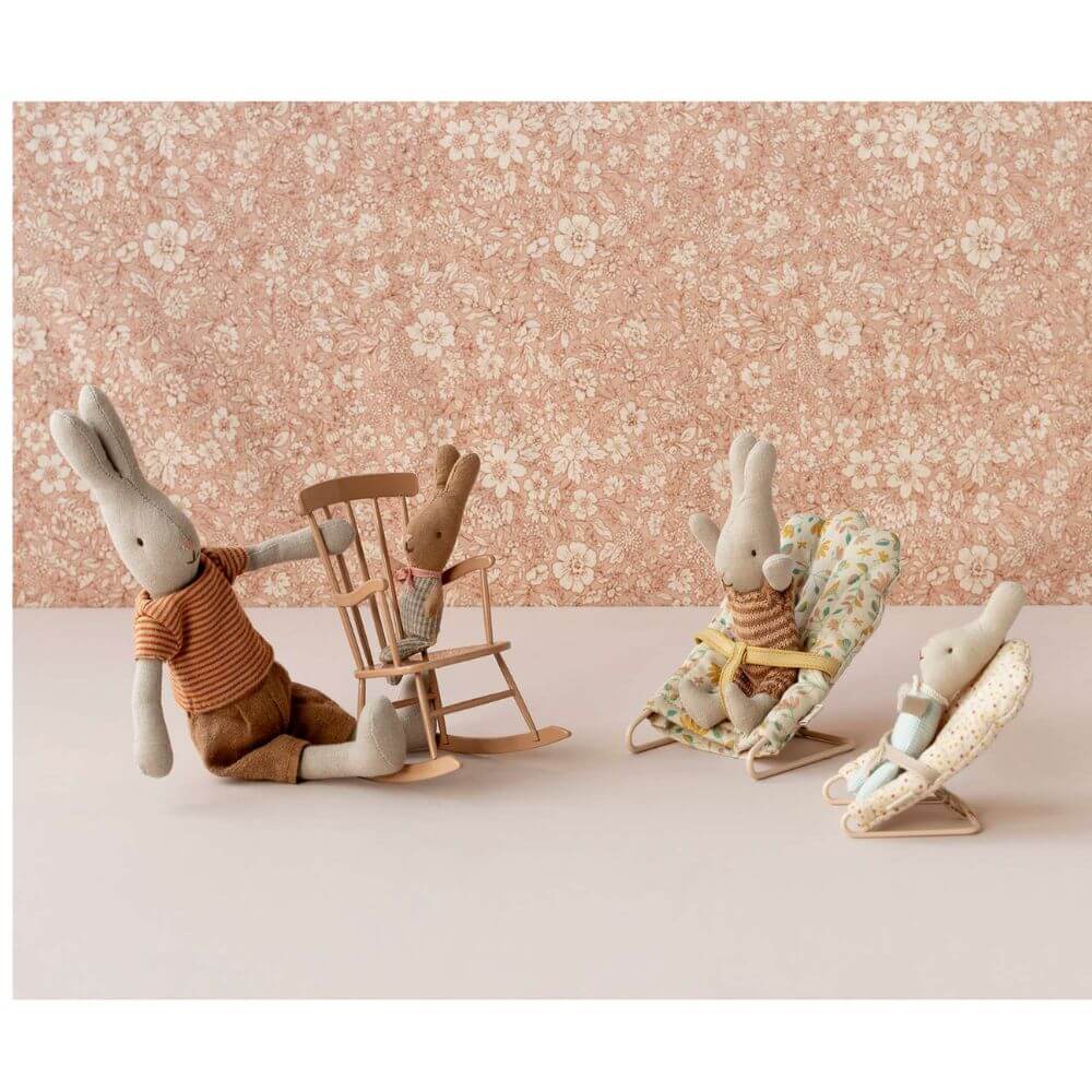 Maileg Rocking Chair Miniature Dark Sand