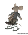 Maileg Rocking Chair Mouse dark green