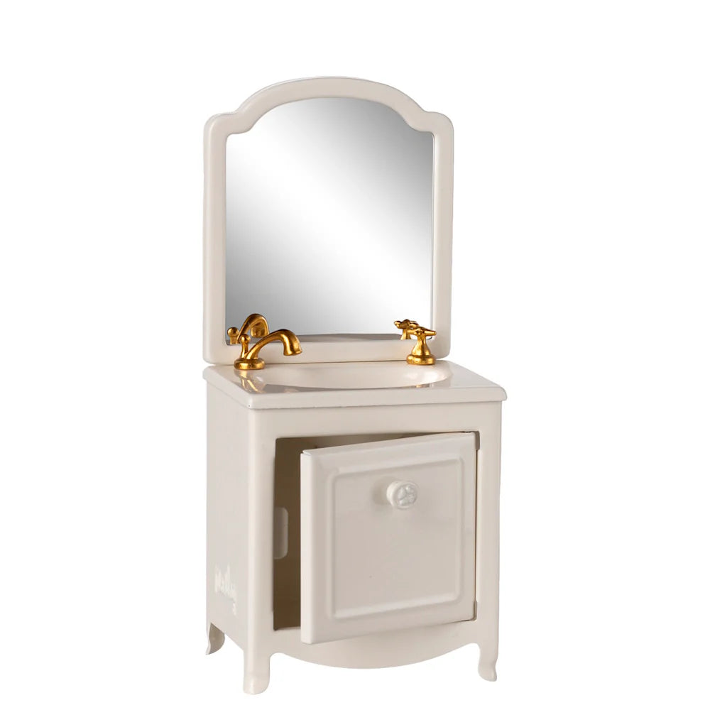 Maileg Sink Dresser Mouse Off White