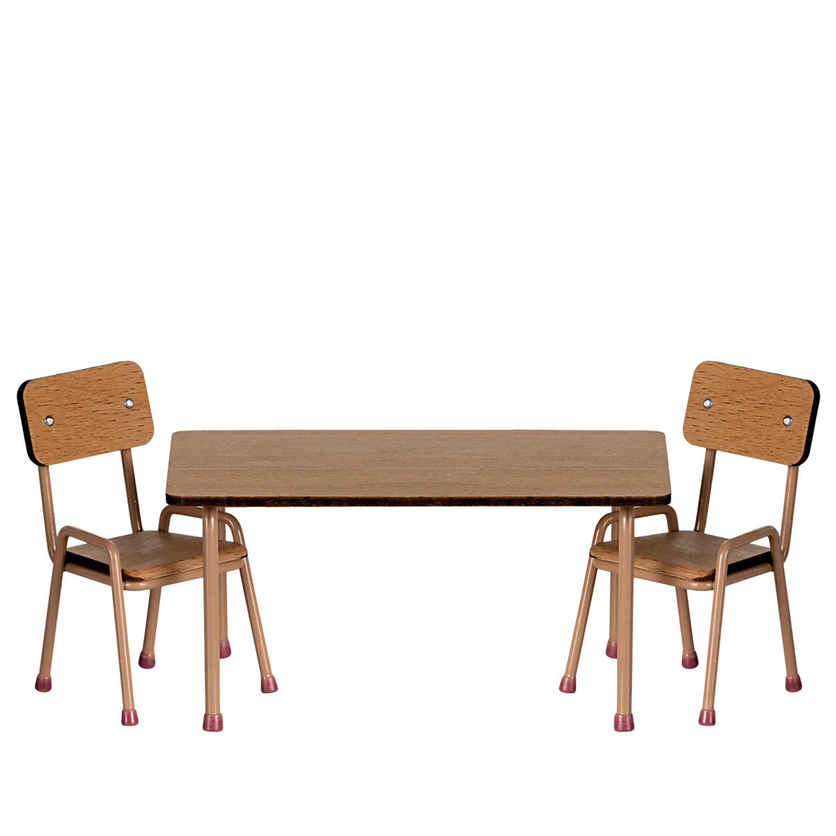 Maileg Table and Chair Set Mouse Dark Powder