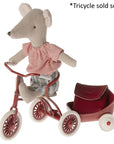 Maileg Tricycle Mouse Big Sister Red