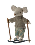 Maileg Winter Mouse with Skis Big Brother