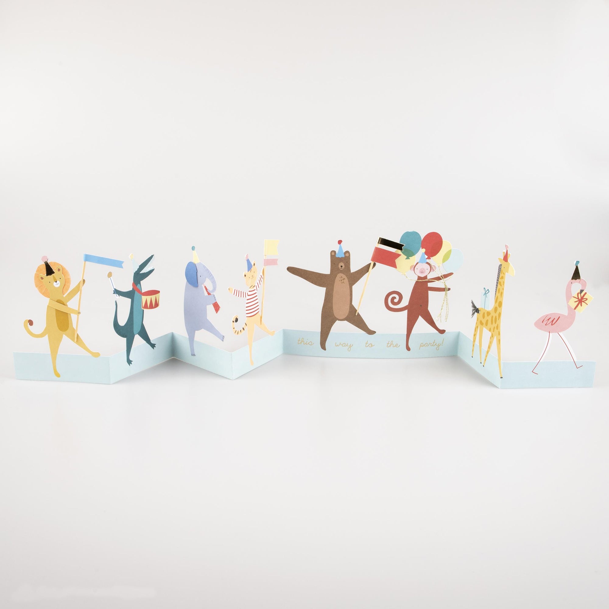 Meri Meri Animal Parade Concertina Card