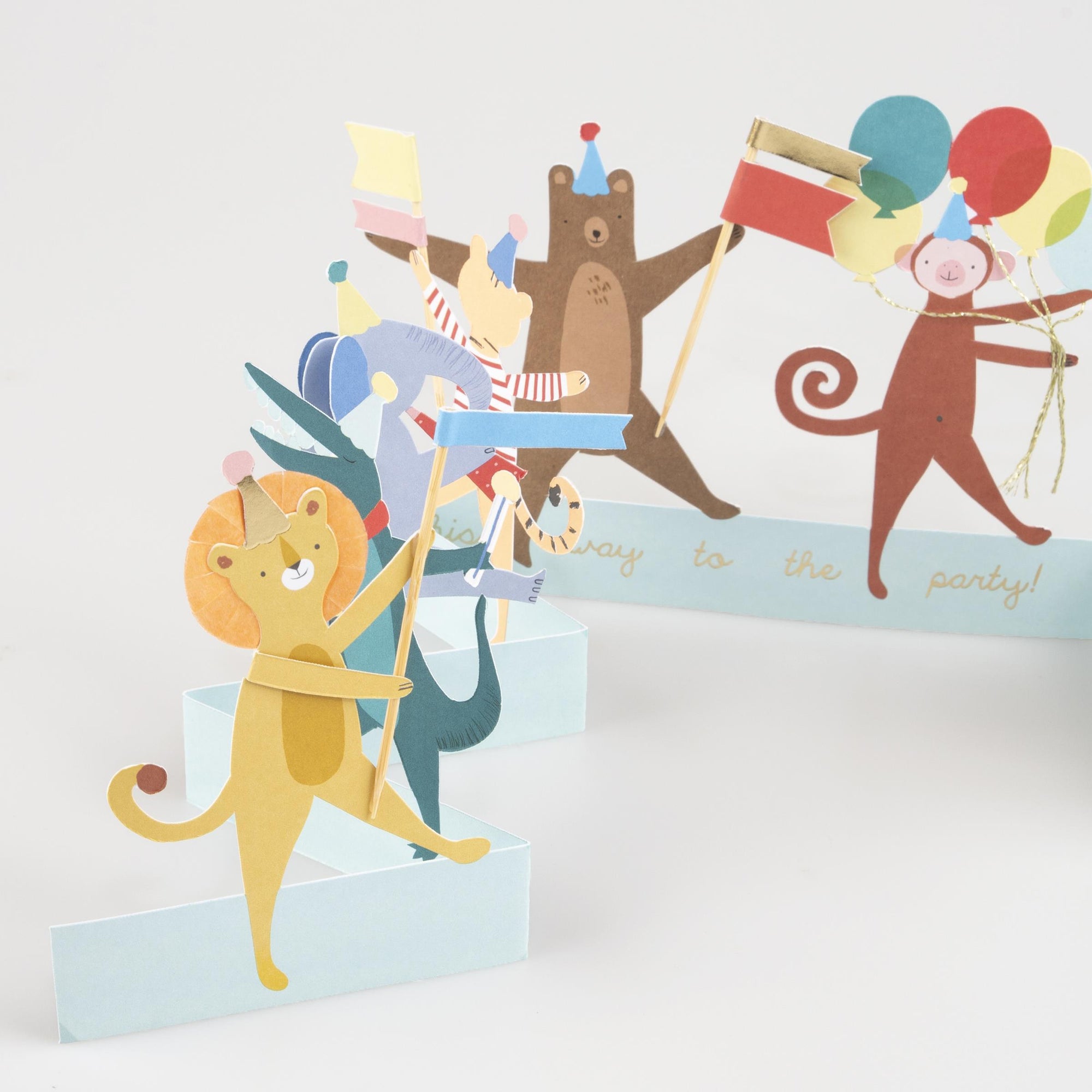Meri Meri Animal Parade Concertina Card