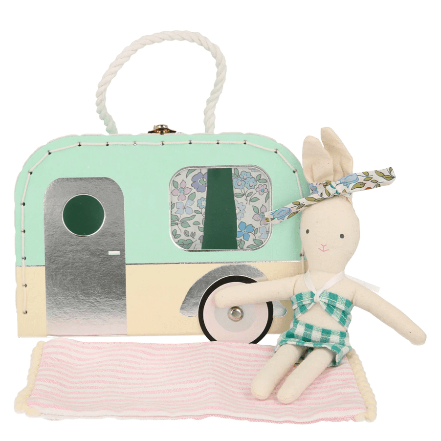 Meri Meri Caravan Bunny Mini Suitcase Doll