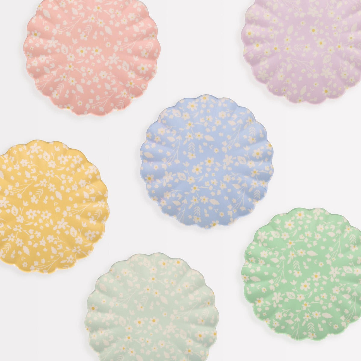 Meri Meri Floral Reusable Bamboo Small Plates