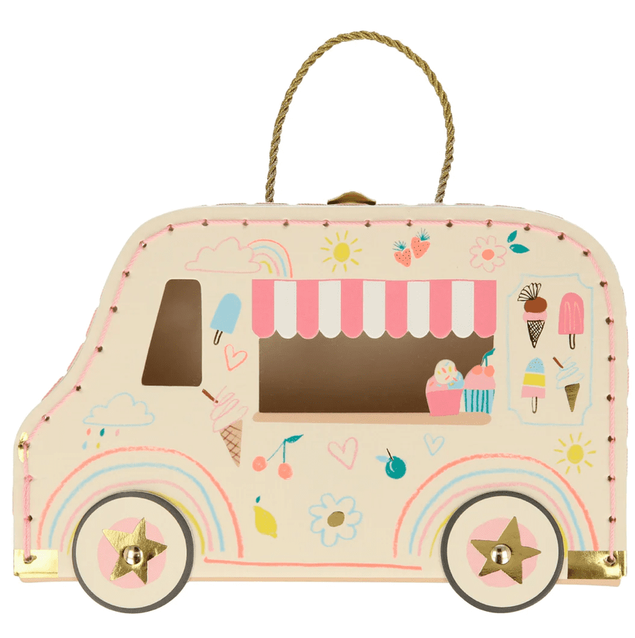 Meri Meri Ice Cream Van Bunny Mini Suitcase Doll