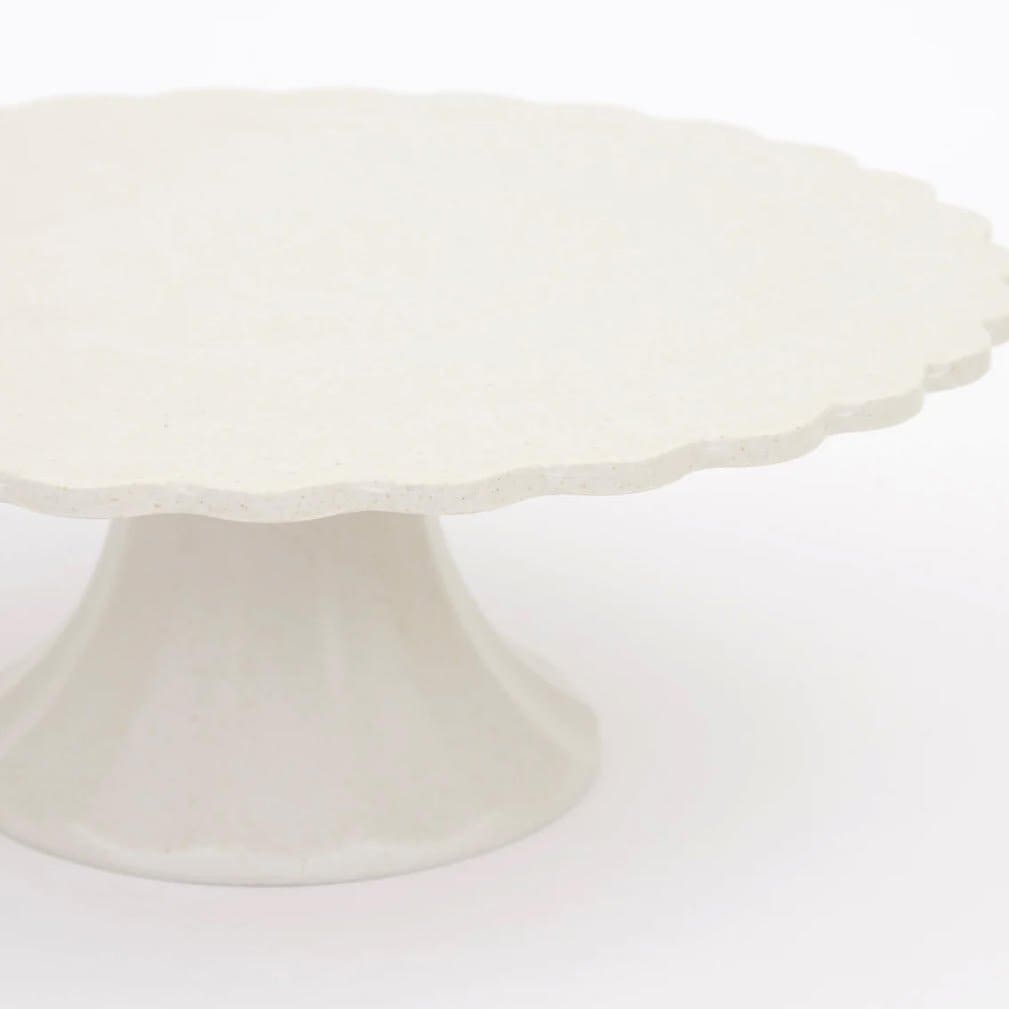 Meri Meri Small Cream Reusable Bamboo Cake Stand