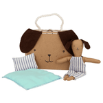 Load image into Gallery viewer, Meri Meri Stripy Puppy Mini Suitcase Doll
