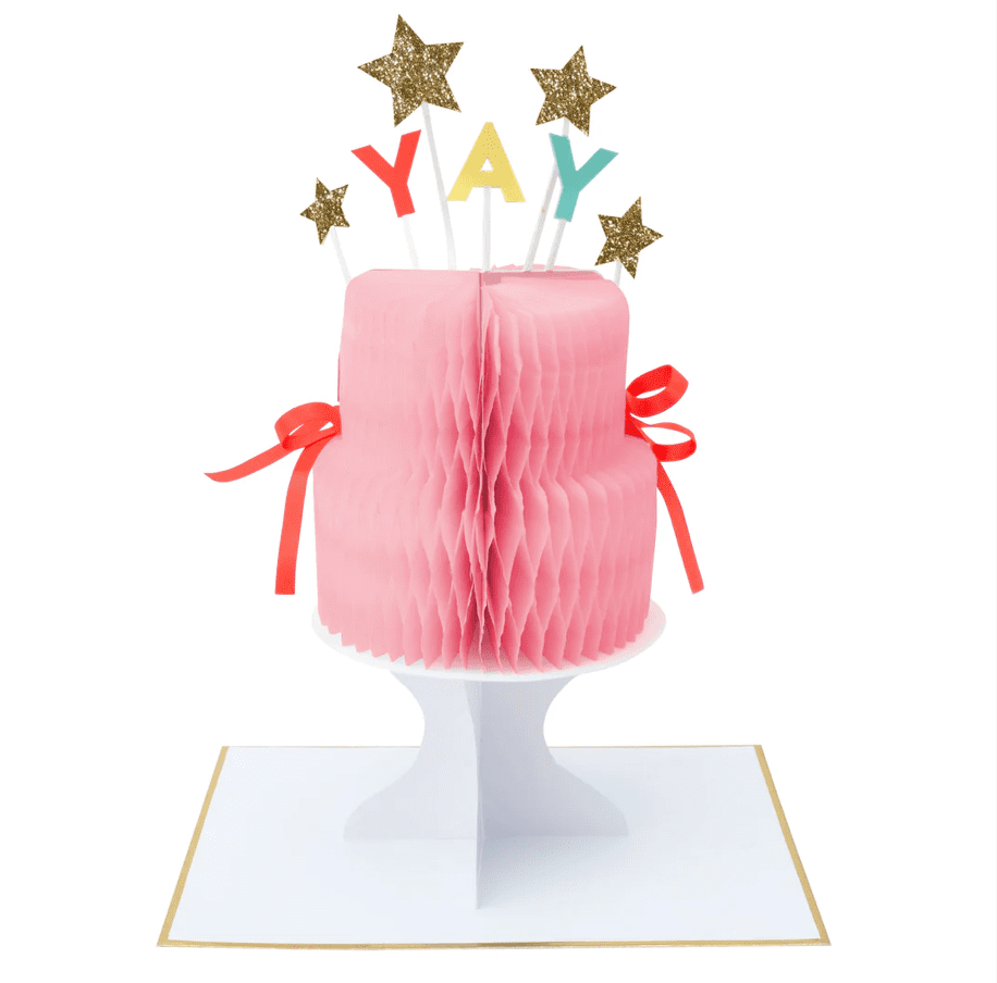 Meri Meri Yay! Cake Stand-Up Birthday Card