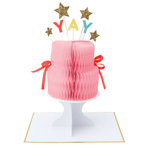 Load image into Gallery viewer, Meri Meri Yay! Cake Stand-Up Birthday Card

