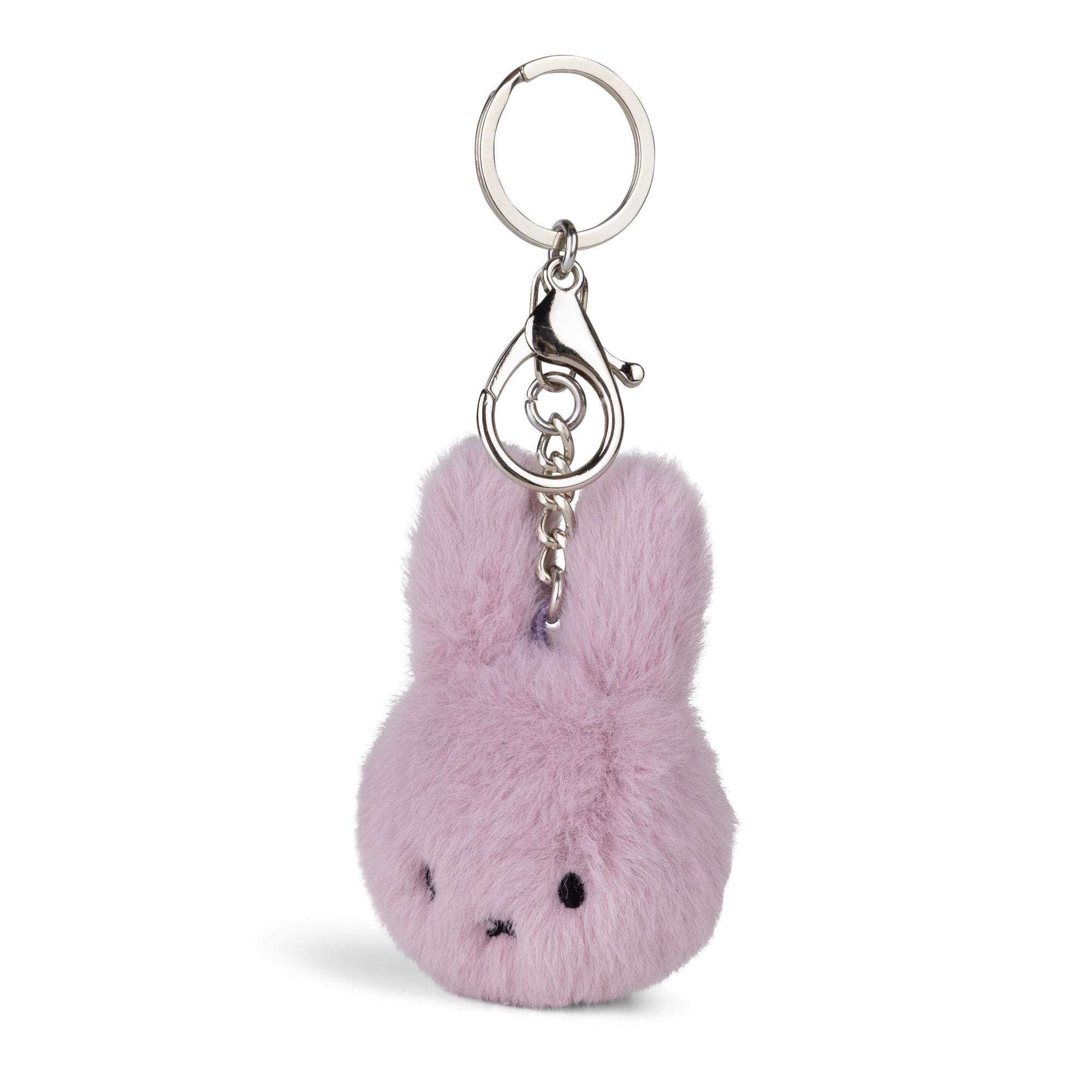 Miffy ECO Fuzzy Keychain Lilac