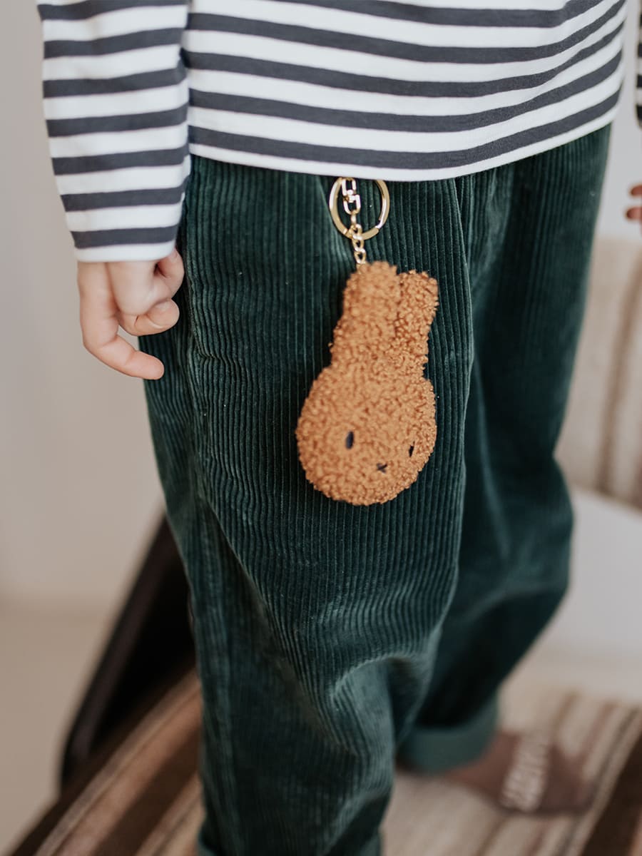 Miffy Flat Keychain Tiny Teddy Cinnamon