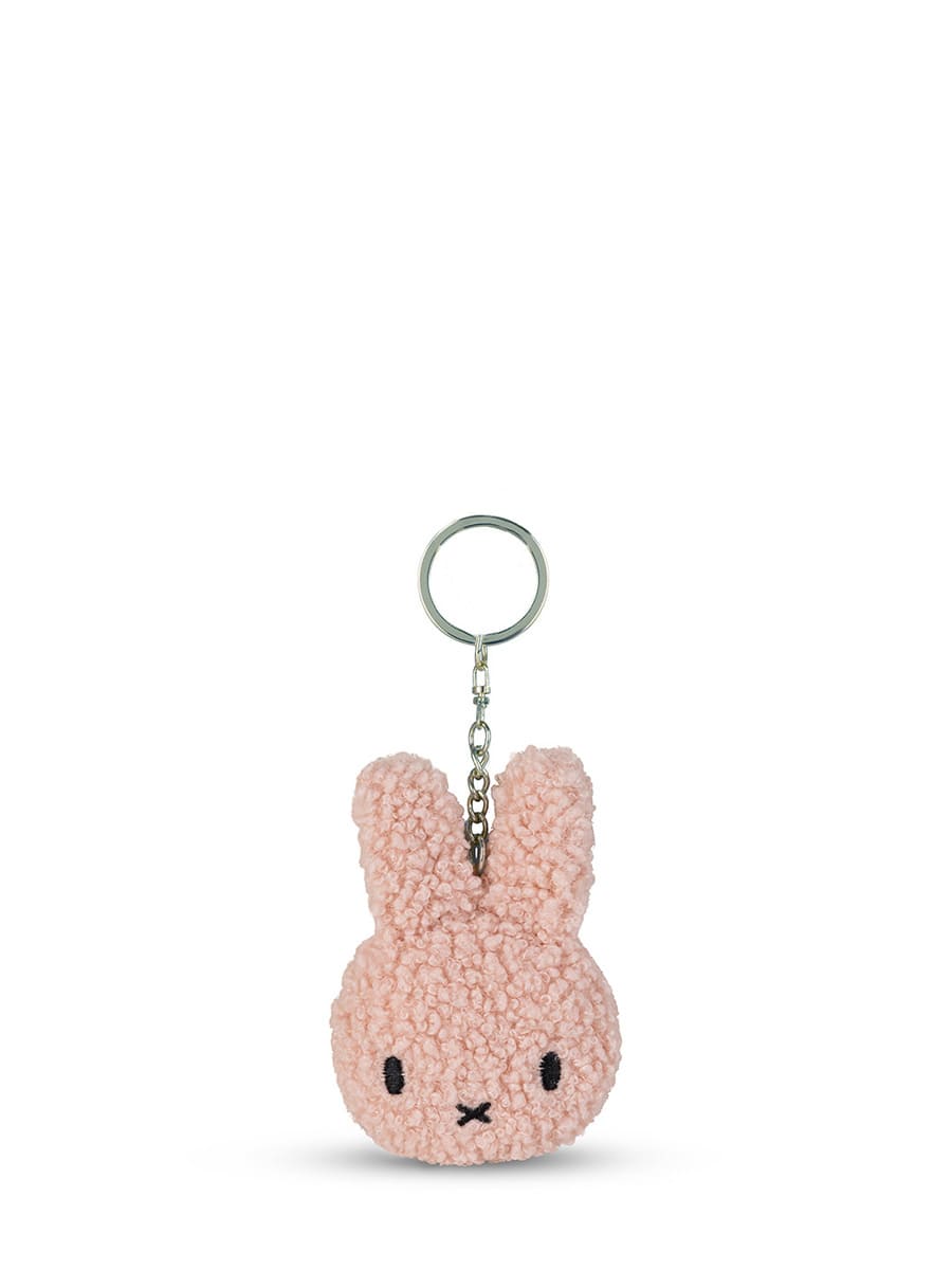 Miffy Flat Keychain Tiny Teddy Pink