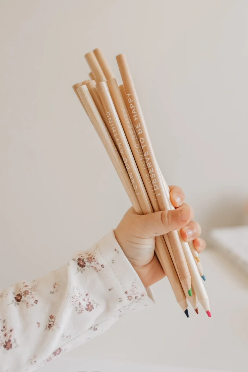 Mindful &amp; Co Kids Affirmation Colouring Pencils