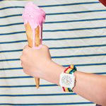Load image into Gallery viewer, Mini Kyomo Kids Watch Multicolour Stripes by Bobo Choses
