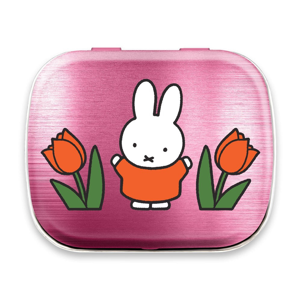Mini Tin Miffy Tulips Pink