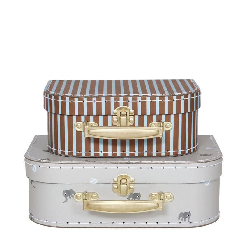 OYOY Mini Suitcase Elephant & Stripe