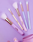 Oh Flossy 5-Piece Rainbow Makeup Brush Set