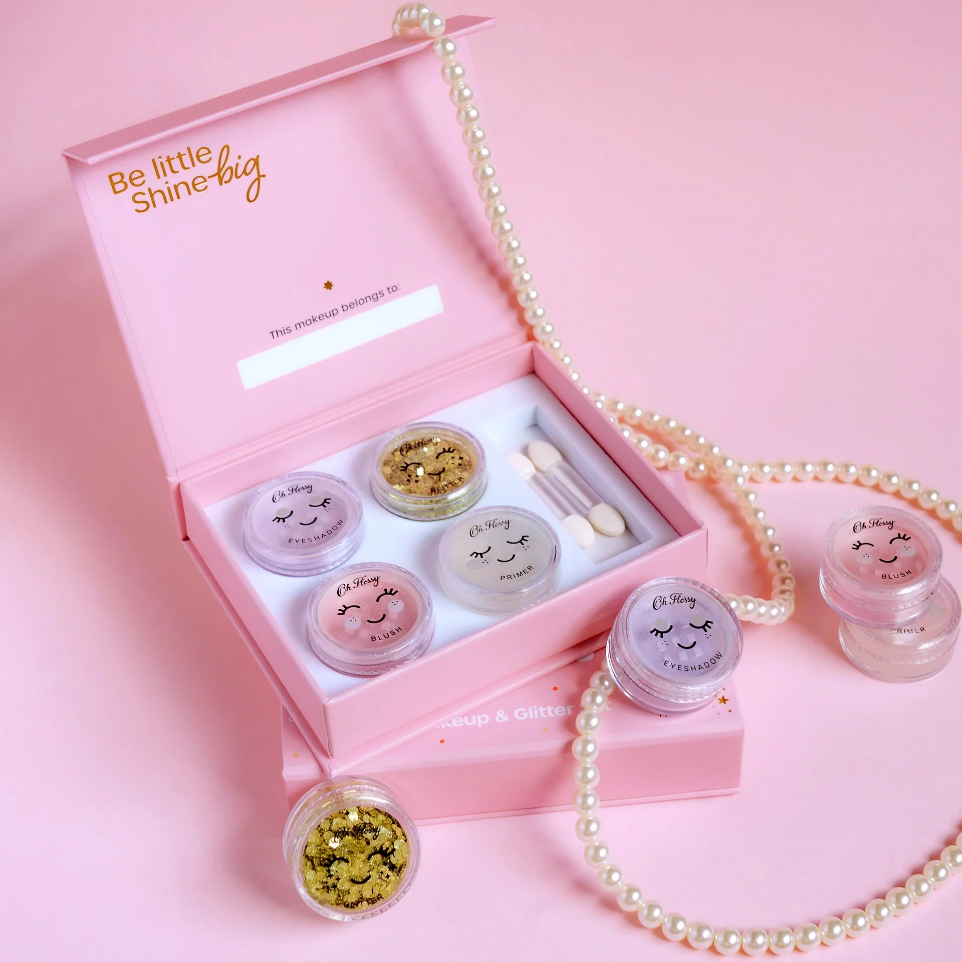 Oh Flossy Ballet Sparkle Kids Makeup &amp; Glitter Set