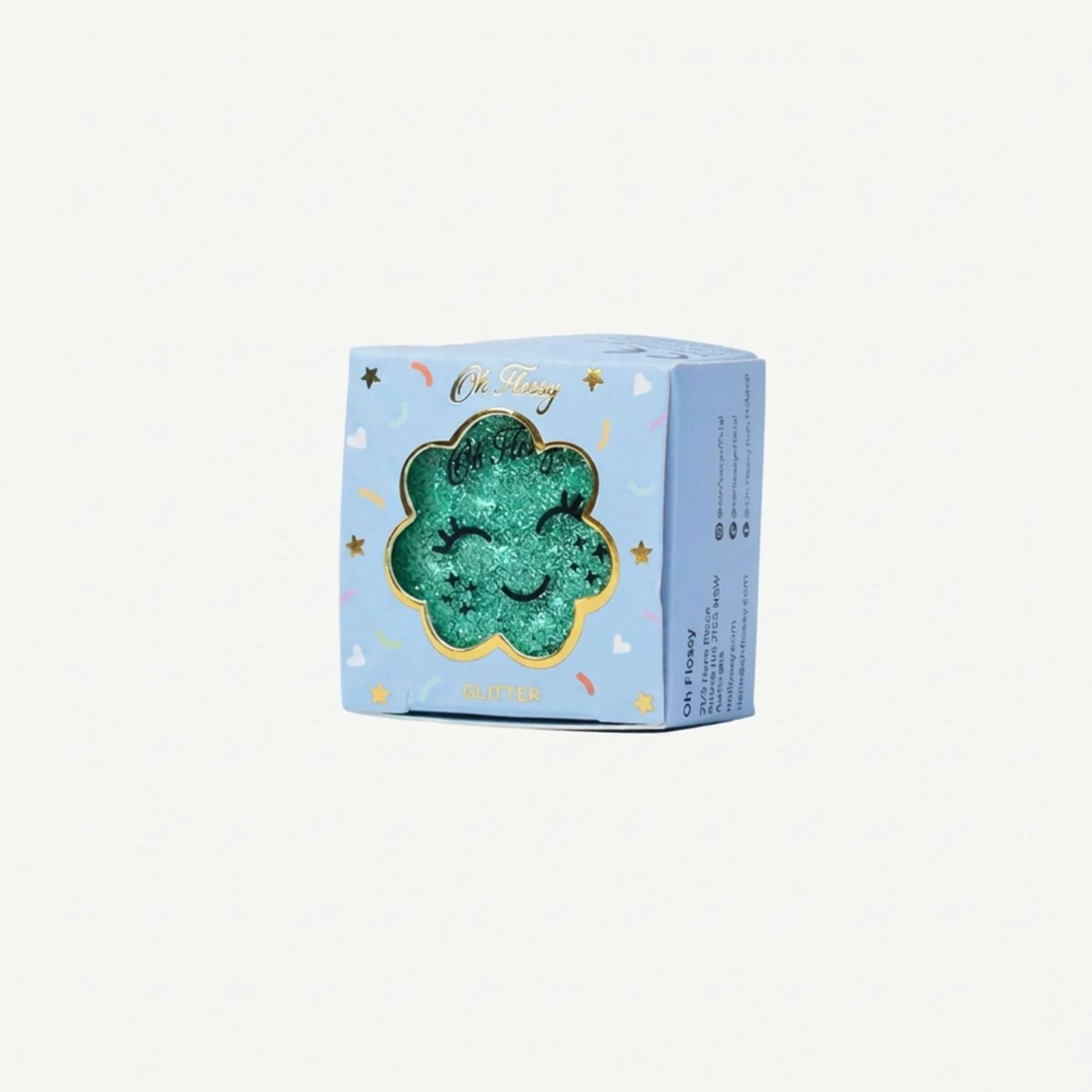 Oh Flossy Biodegradable Glitter mint mix