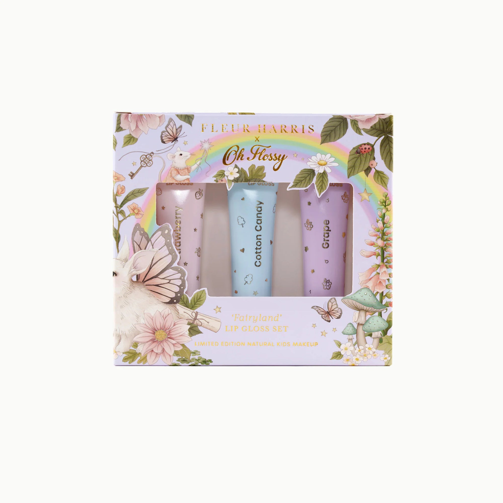 Oh Flossy X Fleur Harris Fairyland Collection Natural Lip Gloss Set