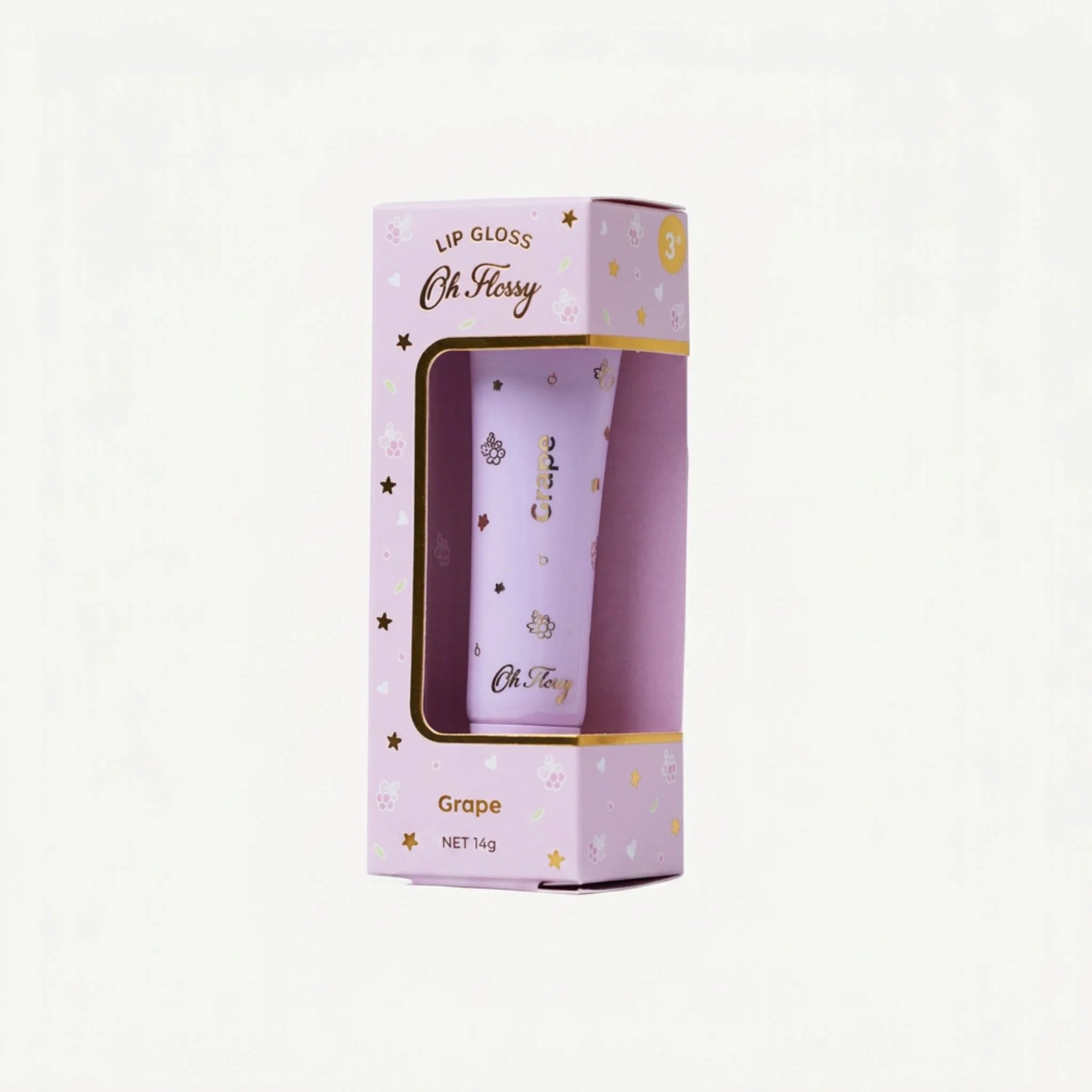 Oh Flossy Individual Natural Lip Gloss Grape