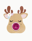 Oh Flossy Lipstick Stocking Stuffer - Rudolph Pink Ears