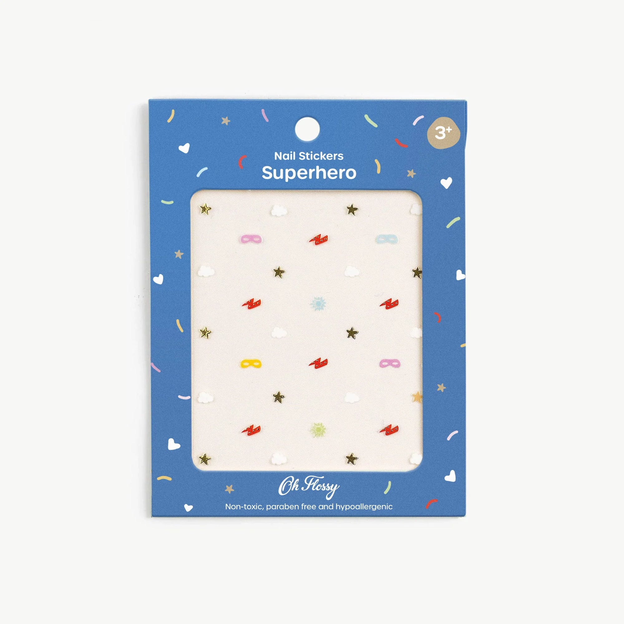 Oh Flossy Nail Stickers Superhero