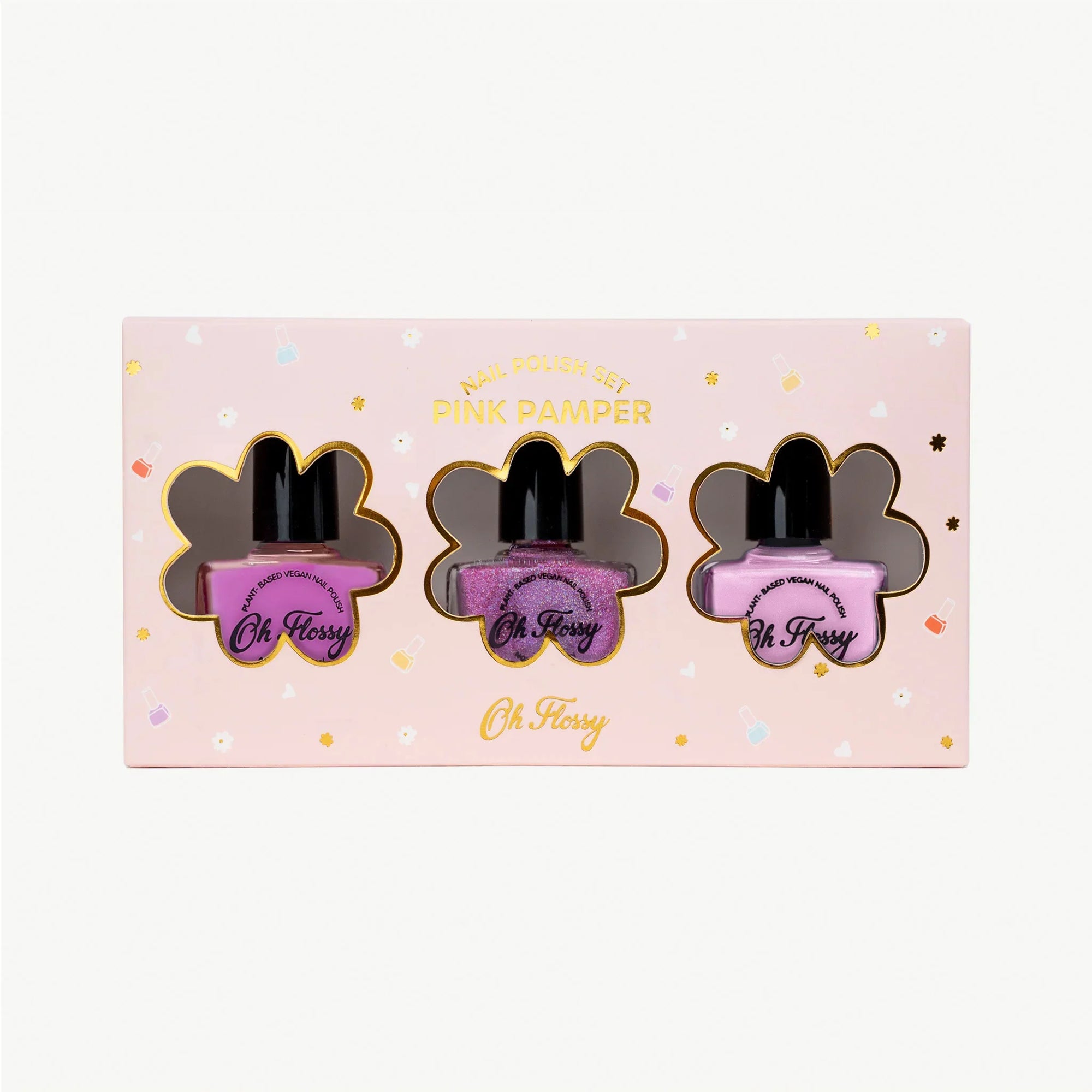 Oh Flossy Pink Pamper Kids Nail Polish Set