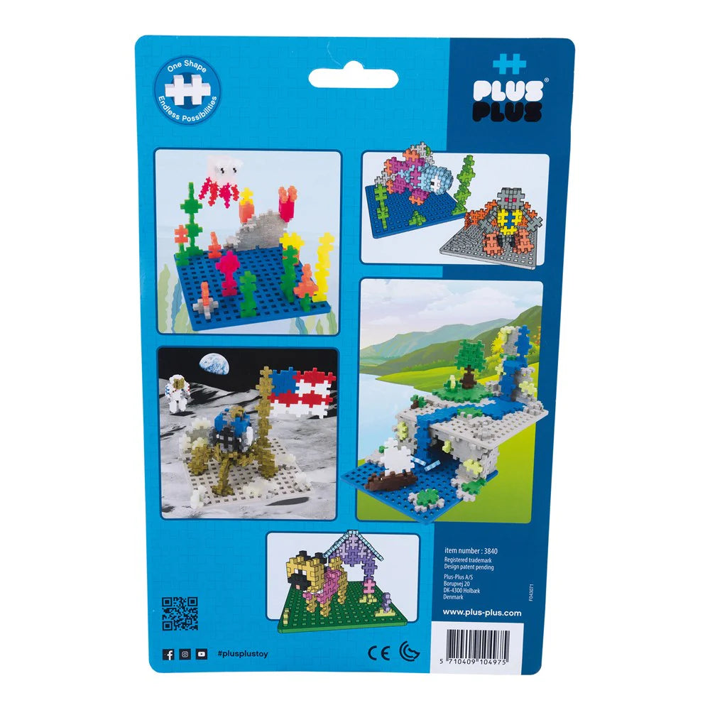 Plus-Plus Baseplates Blue & Grey