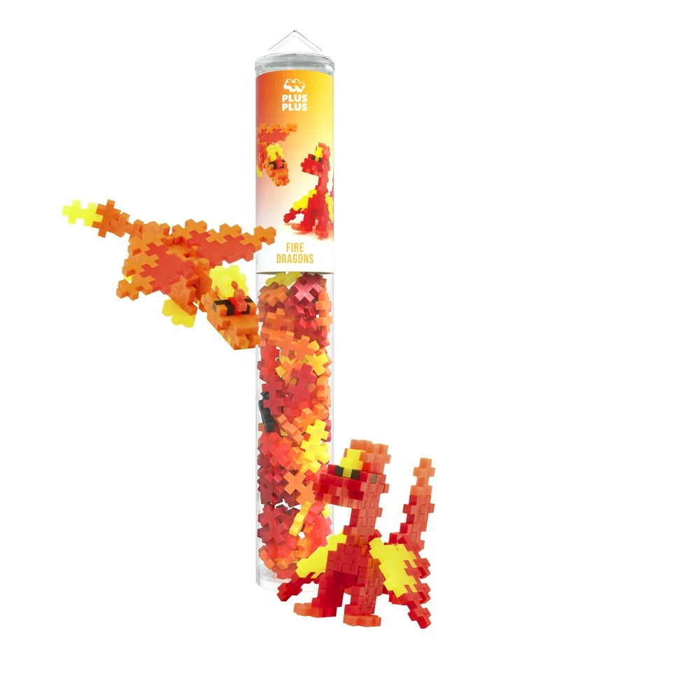 Plus Plus Fire Dragons 100 pcs Tube
