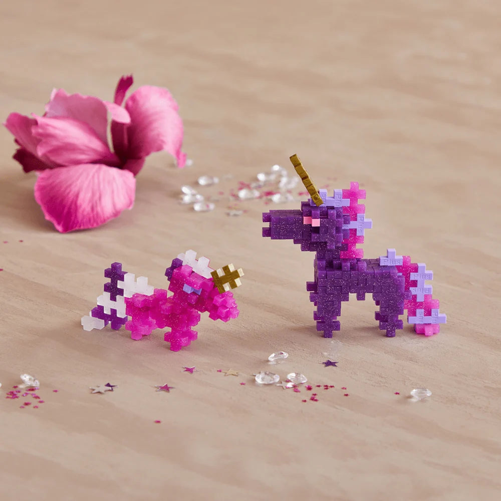 Plus Plus Glitter Unicorns 100 pcs Tube