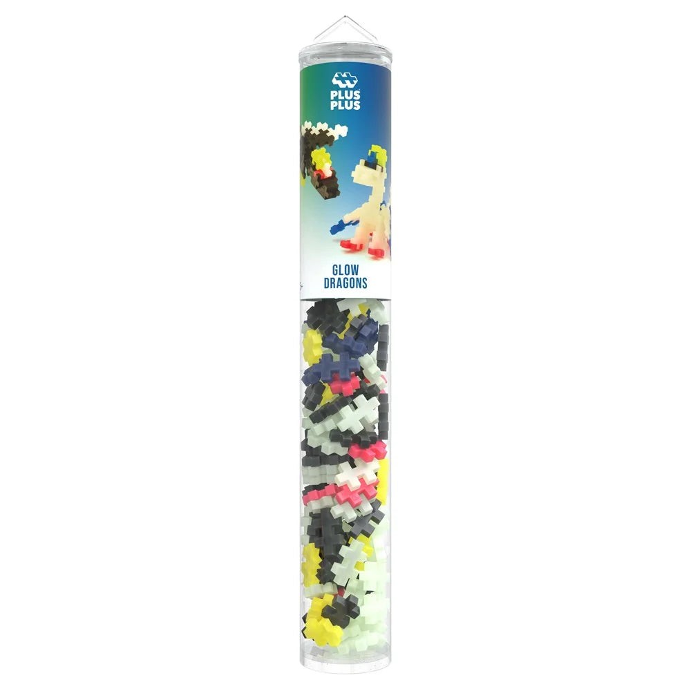 Plus Plus Glow Dragons 100 pcs Tube