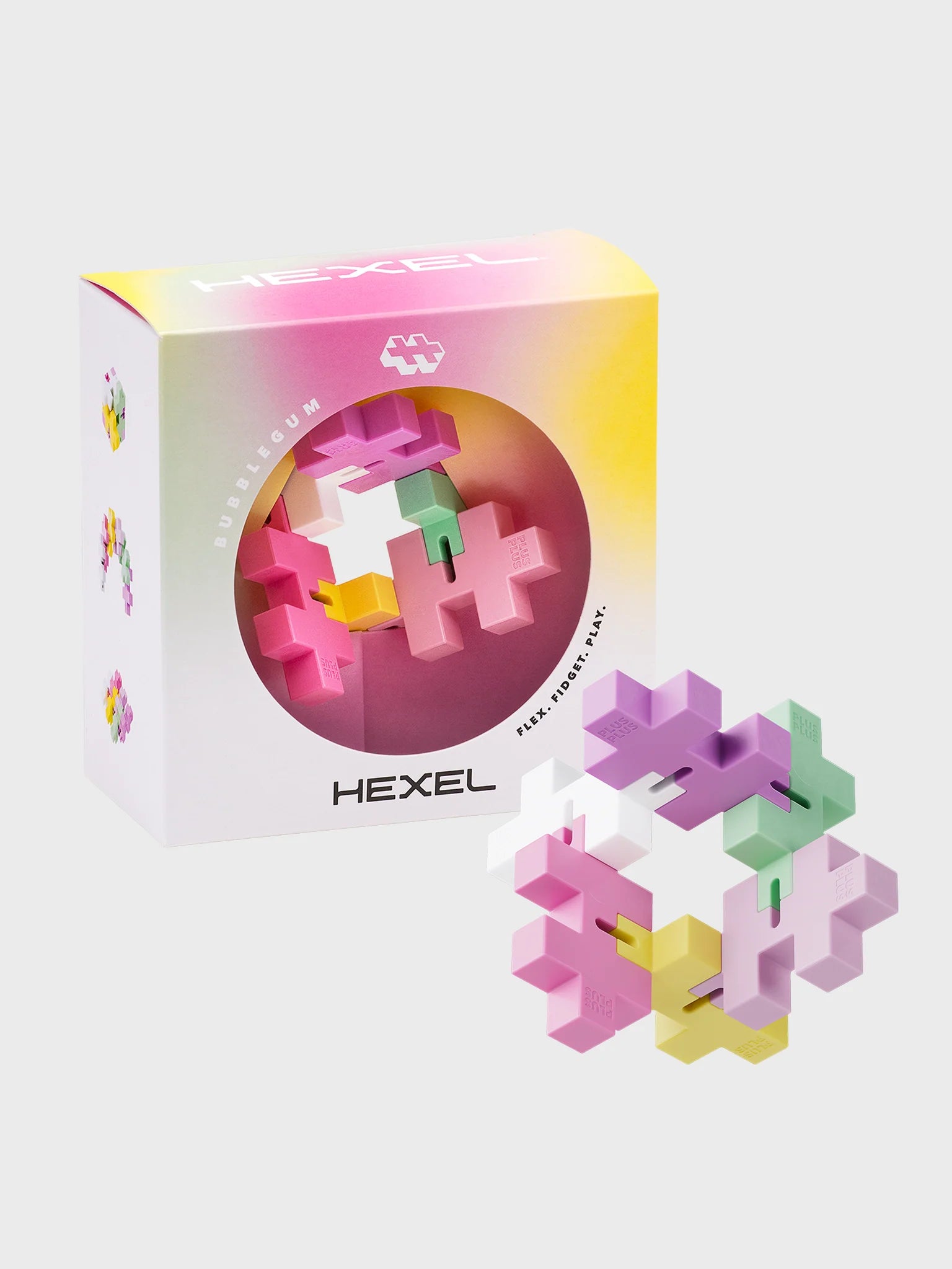 Plus-Plus Hexel Bubblegum