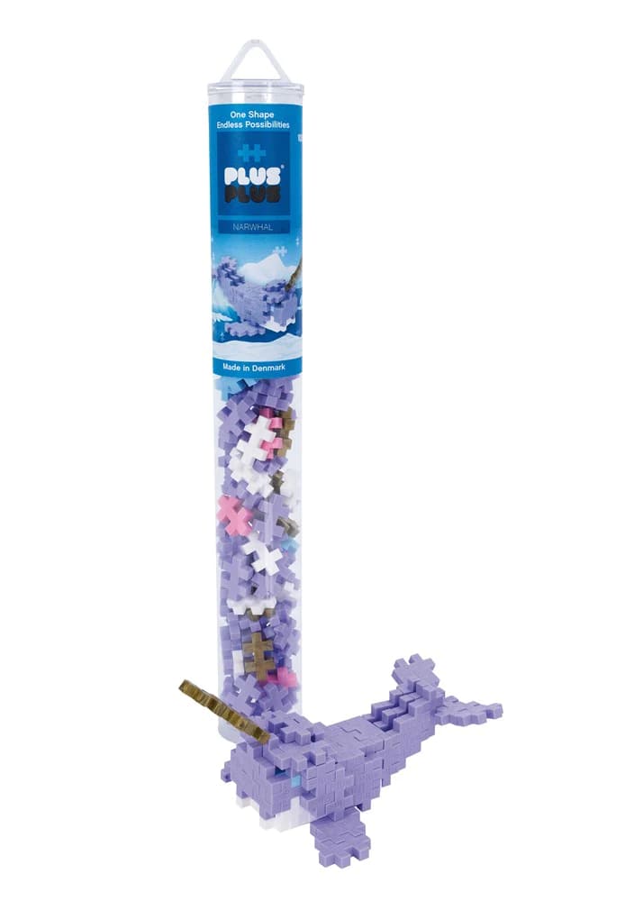 Plus Plus Narwhal 100 Pcs Tube