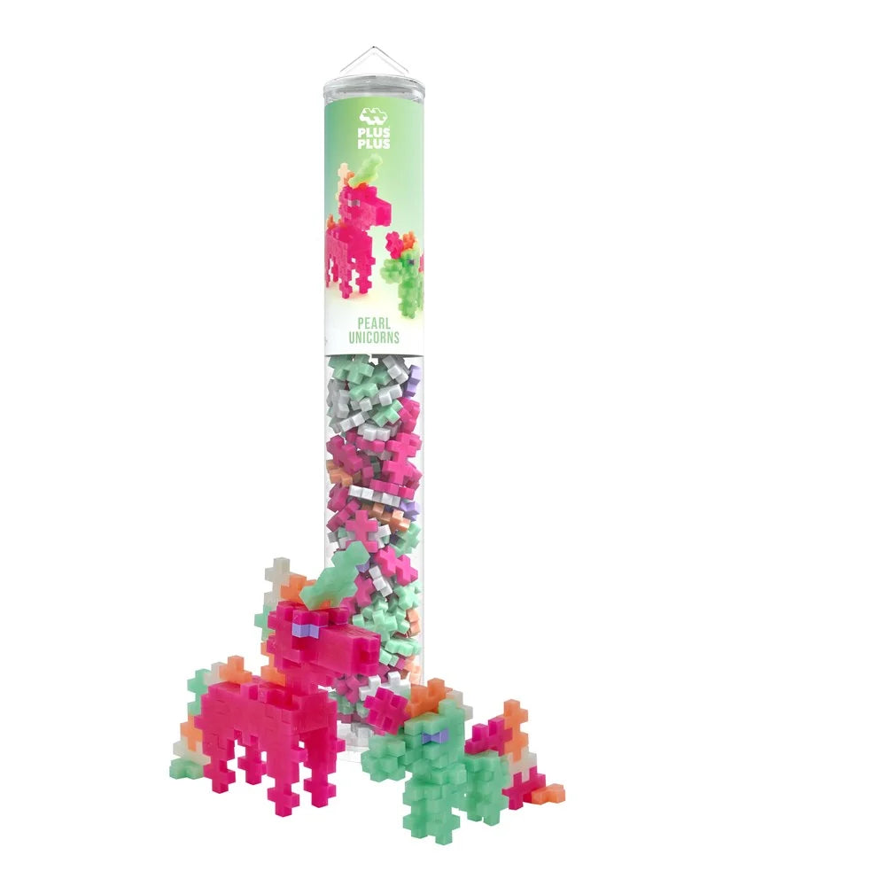 Plus Plus Pearl Unicorns 100 pcs Tube