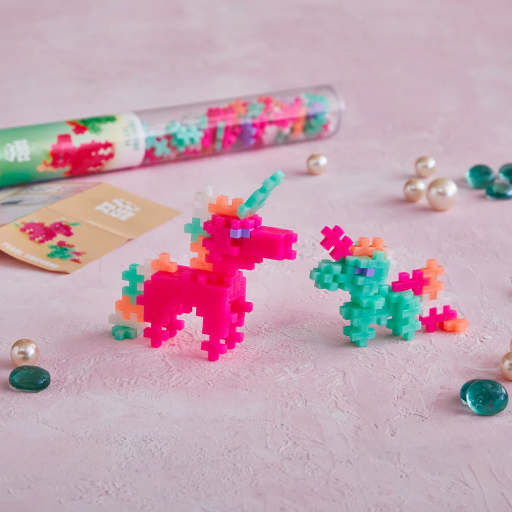 Plus Plus Pearl Unicorns 100 pcs Tube