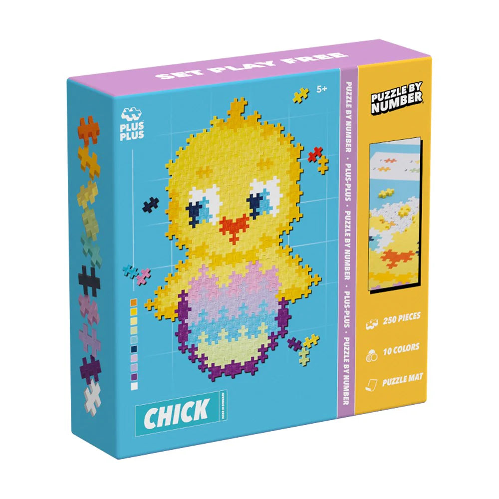 Plus-Plus Puzzle By Number Chick