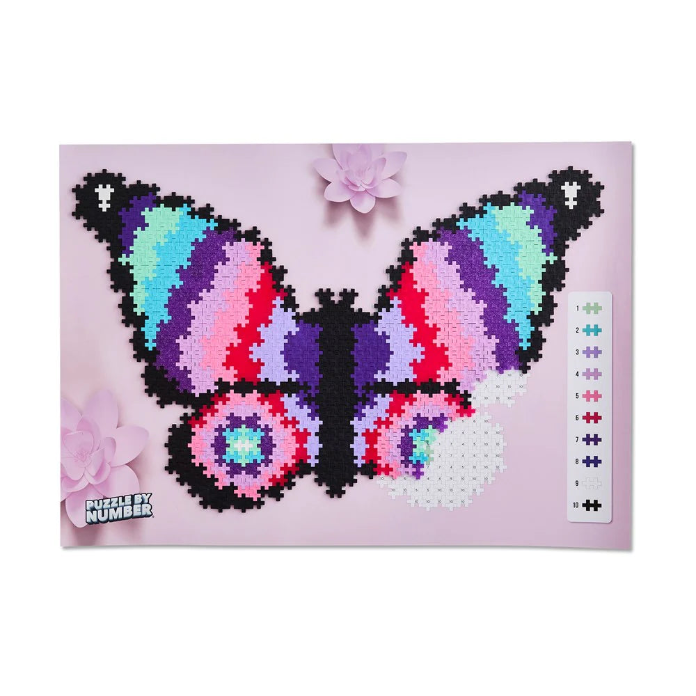 Plus-Plus Puzzle By Number Butterfly