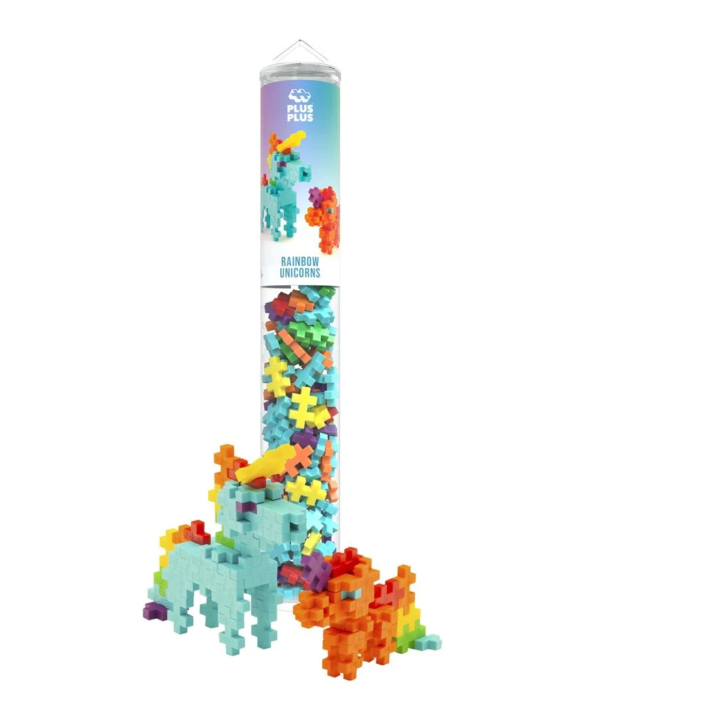 Plus Plus Rainbow Unicorns 100 pcs Tube