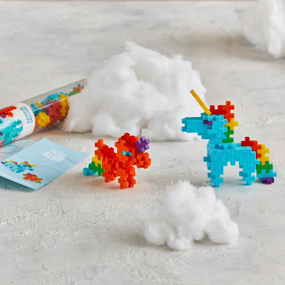 Plus Plus Rainbow Unicorns 100 pcs Tube