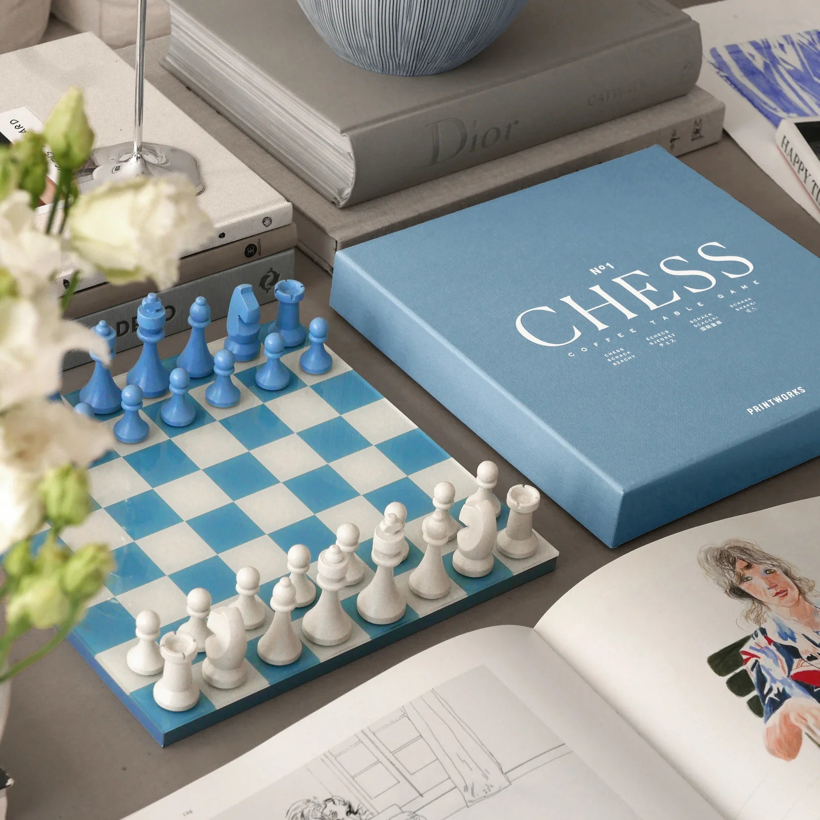 Printworks Chess Dusty Blue