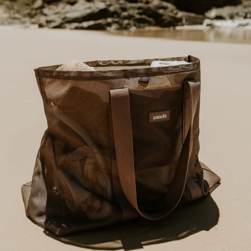 Sande™ Beach Hauler Mesh Beach Bag Espresso