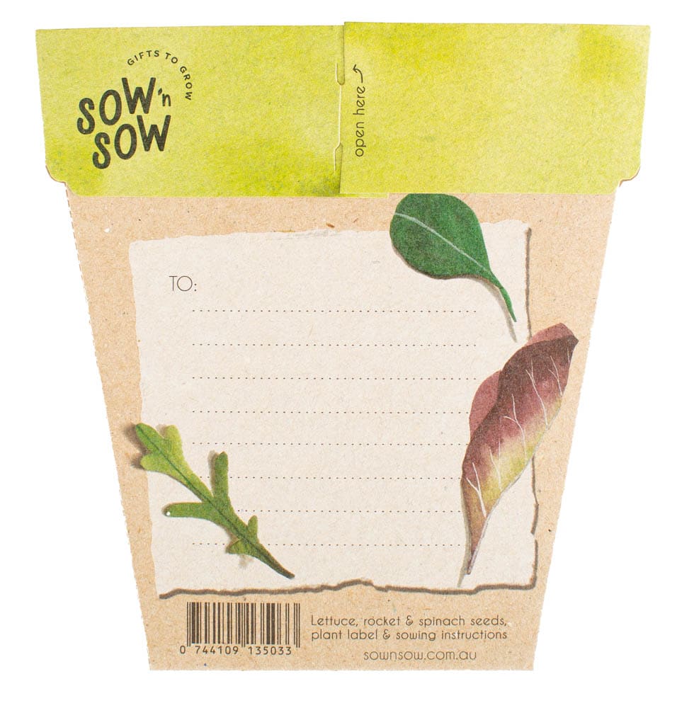 Sow &#39;n Sow Leafy Greens Gift of Seeds