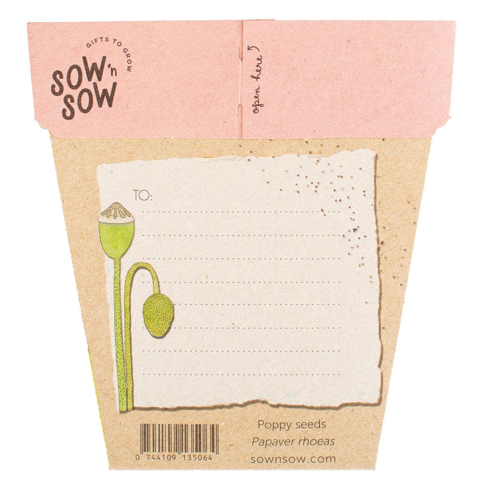 Sow &#39;n Sow Poppy Gift of Seeds