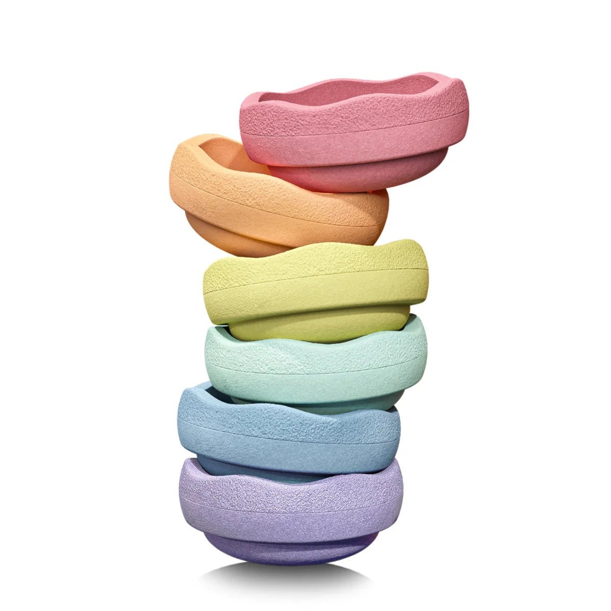 Stapelstein Balance Stepping Stones Rainbow Pastel 