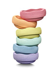 Stapelstein Balance Stepping Stones Rainbow Pastel 